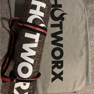 HOTWORX Brown and White Yoga Mat